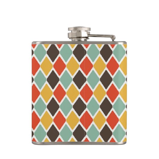 Modern ikat tribal mode patroon heupfles (Achterkant)