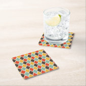 Modern ikat tribal mode patroon kartonnen onderzetters (Insitu)