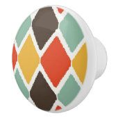 Modern ikat tribal mode patroon keramische knop (Rechts)