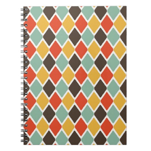 Modern ikat tribal mode patroon notitieboek (Voorkant)