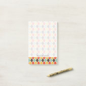 Modern ikat tribal mode patroon post-it® notes (Op bureau)