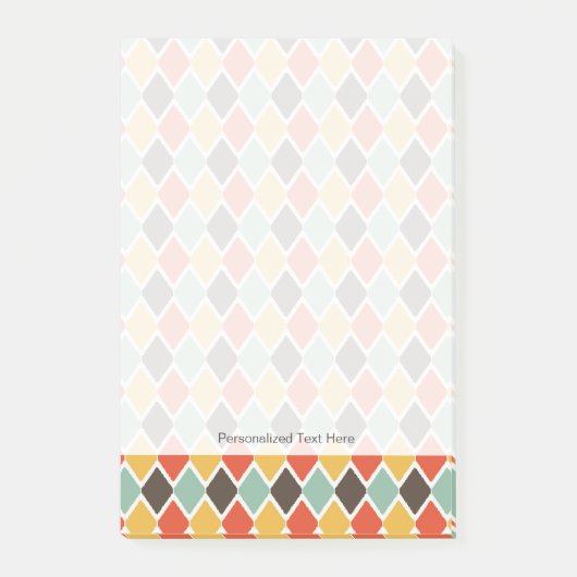 Modern ikat tribal mode patroon post-it® notes (Voorkant)