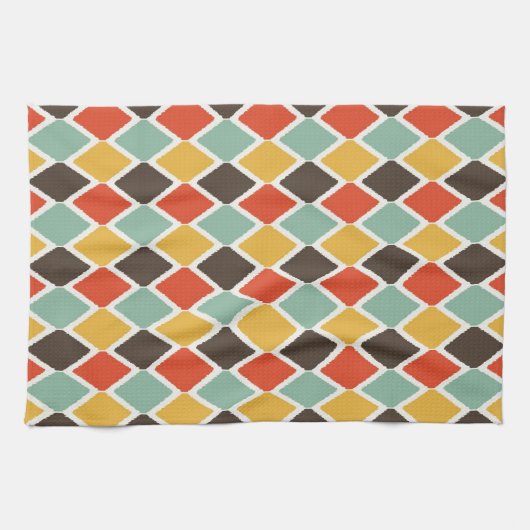 Modern ikat tribal mode patroon theedoek (Horizontaal)