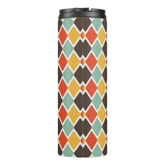 Modern ikat tribal mode patroon thermosbeker (Achterkant)