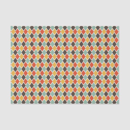Modern ikat tribal mode patroon tissuepapier (Voorkant)