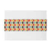 Modern ikat tribal mode patroon uitnodigingen wikkel (Achterkant Voorbeeld)