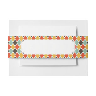 Modern ikat tribal mode patroon uitnodigingen wikkel