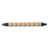 Modern ikat tribal mode patroon zwarte inkt pen (Voorkant)
