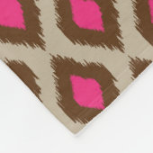 Modern ikatpatroon fleece deken (Hoek)