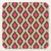 Modern ikatpatroon kartonnen onderzetters (Voorkant)