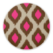 Modern ikatpatroon keramische knop (Voorkant)