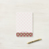 Modern ikatpatroon post-it® notes (Op bureau)