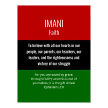 Modern IMANI Faith Christelijk Kwanzaa