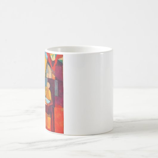 Modern Impressionist Een kunstenaarsstudio Koffiemok (Center)