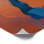 Modern Impressionist Horse Painting Colorful Poster (Hoek)