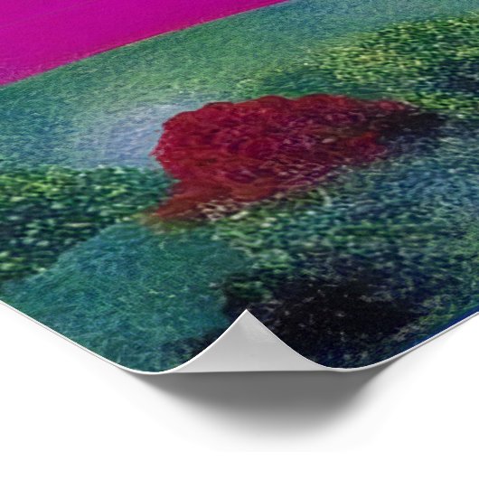 Modern Impressionist Pasture van het Zee Poster (Hoek)