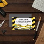 Modern in aanbouw Baby shower Informatiekaartje