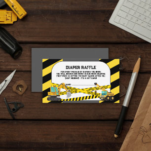 Modern in aanbouw Baby shower Informatiekaartje