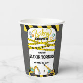 Modern in aanbouw Baby shower Papieren Bekers (Achterkant)