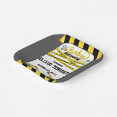 Modern in aanbouw Baby shower Papieren Bordje (Gebogen)