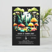 Modern In de Bossen Kids Verjaardagsfeest Kaart (Staand voorkant)