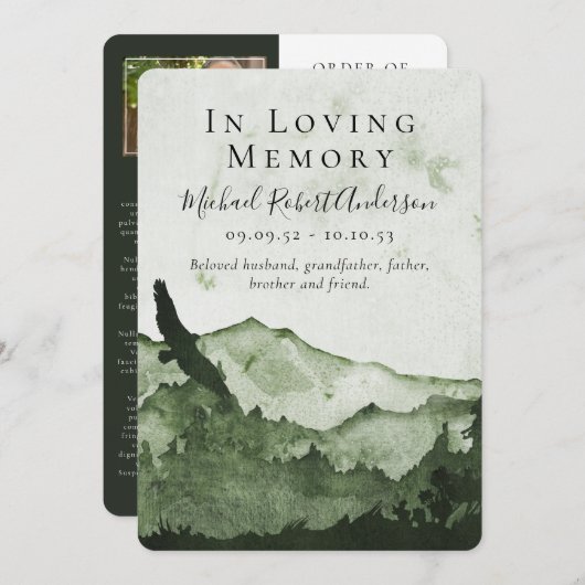 Modern in het houden van het Programma van de begr Programmakaart (Voorkant / Achterkant)