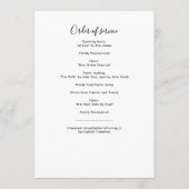 Modern in het houden van het Programma van de begr Programmakaart (Achterkant)