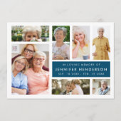 Modern in het liefhebben van geheugen foto collage programmakaart (Voorkant)