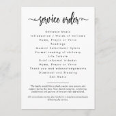 Modern in het liefhebben van geheugen foto collage programmakaart (Achterkant)