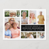 Modern in het liefhebben van geheugen foto collage programmakaart (Voorkant)