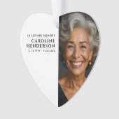 Modern in het liefhebben van geheugenfoto's ornament (voorkant)