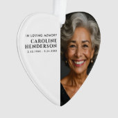 Modern in het liefhebben van geheugenfoto's ornament (voorkant)