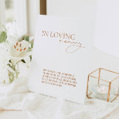 Modern in het liefhebben van het eenvoudige huweli reclamebord met voetstuk