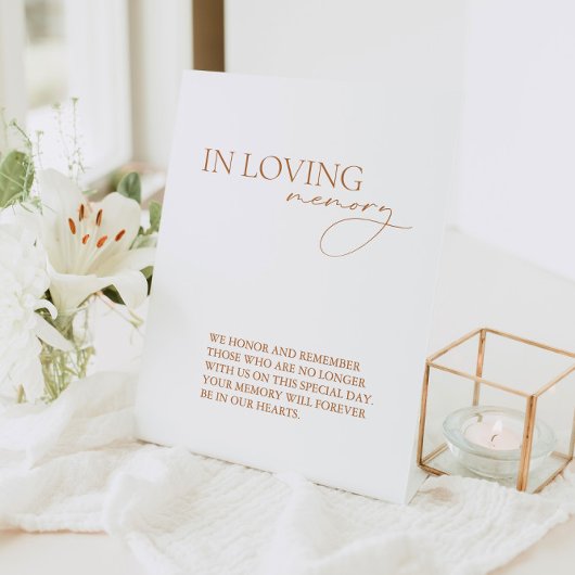 Modern in het liefhebben van het eenvoudige huweli reclamebord met voetstuk