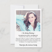 Modern in het liefhebben van het sympathie van de  bedankkaart (Voorkant)