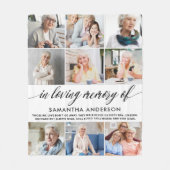 Modern in het opslaan van geheugen foto-collage fleece deken (Voorkant)