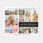 Modern in het opslaan van geheugen foto-collage fleece deken (Voorkant (Horizontaal))