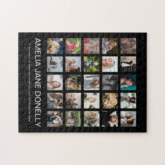 Modern in het opslaan van geheugen foto-collage legpuzzel (Horizontaal)