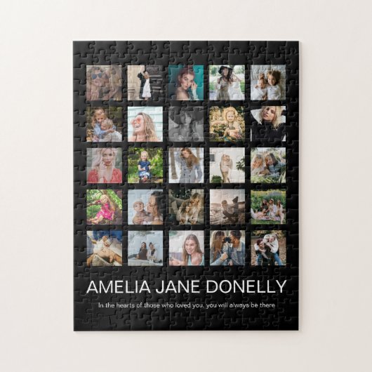 Modern in het opslaan van geheugen foto-collage legpuzzel (Verticaal)