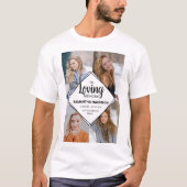 Modern in liefdevolle herinnering Fotocollage Memo T-shirt (Voorkant)
