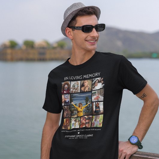 Modern 'In Living Memory' Memorial voor fotokoloni T-shirt