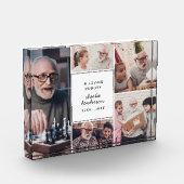 Modern in Loving Memory 5-foto Memorial Keepsake Fotoblokken (Links)