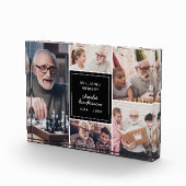 Modern in Loving Memory 5-foto Memorial Keepsake Fotoblokken (Rechts)