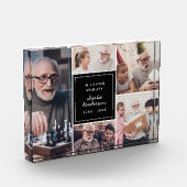 Modern in Loving Memory 5-foto Memorial Keepsake Fotoblokken (Links)