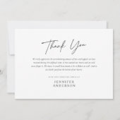 Modern in Loving Memory Foto Kaart (Achterkant)