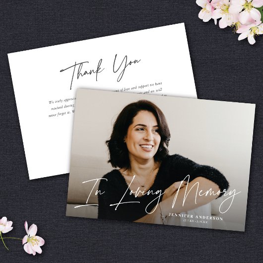 Modern in Loving Memory Foto Kaart