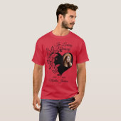 Modern 'In Loving Memory' Fotomonument T-shirt (Voorkant volledig)