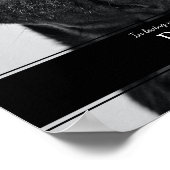 Modern 'In Loving Memory' huisdierhond herdenkings Poster (Hoek)