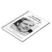 Modern in Loving Memory Photo Memorial Guest Notitieboek (Linkerzijde)