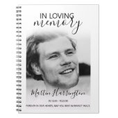 Modern in Loving Memory Photo Memorial Guest Notitieboek (Voorkant)